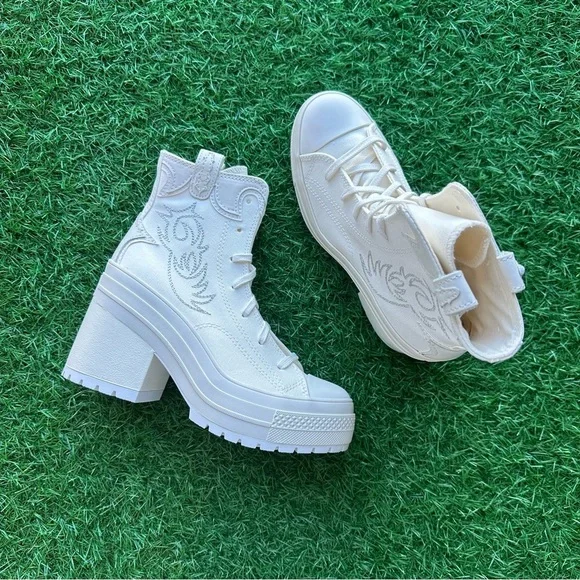 Unavailable 🎁Converse Chuck 70 De Luxe Heel Hi Vintage White - Picture 10 of 10